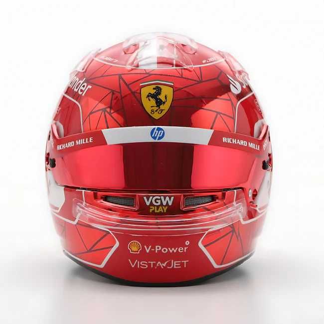 LookSmart F1 Charles Leclerc Singapore GP 2024 Mini Helmet 1/5: 5