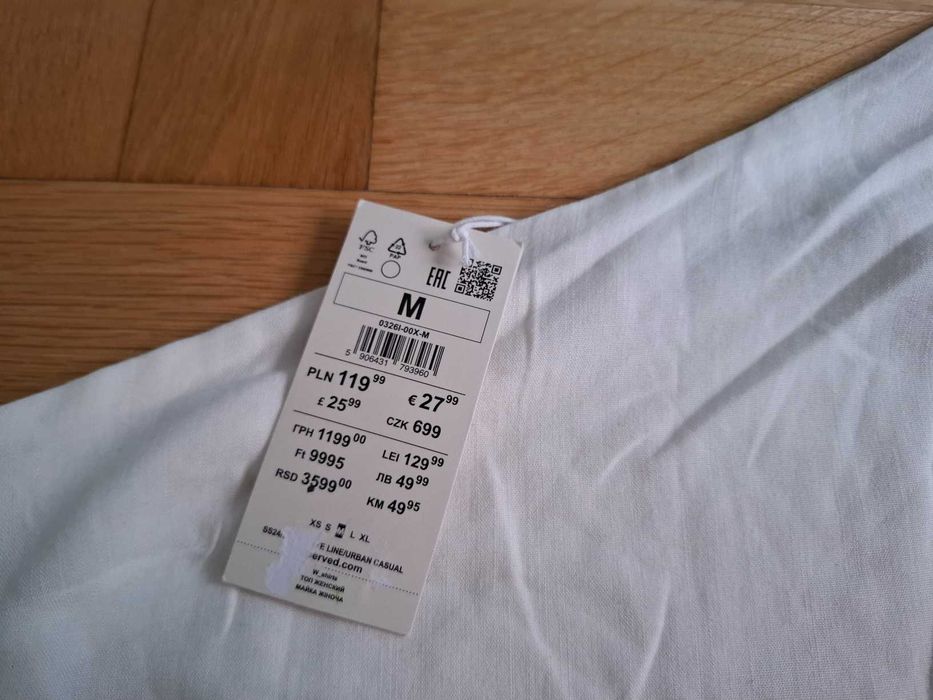 Reserved M len wiskoza top  S/M