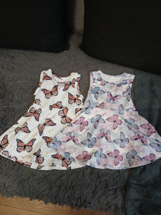 Dwie sukieneczki dziewczęce letnie