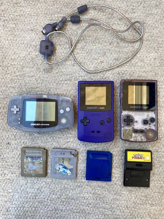 Gameboy's color e advance + jogos pokemon