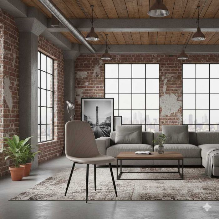 Крісло Лофт, Стілець Скандинавський Alaska ВЕЛЮР стул (капучіно, беж)