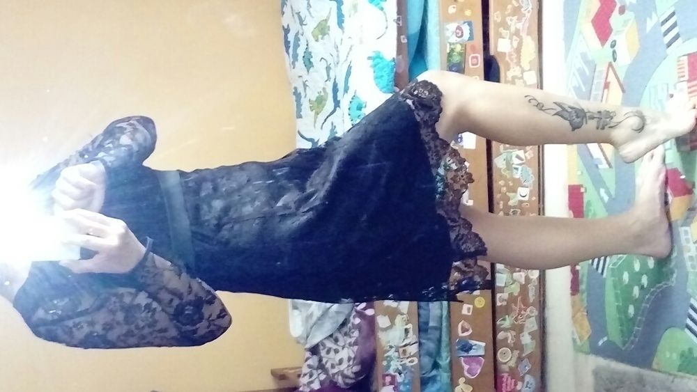 Sukienka koronkowa s/m