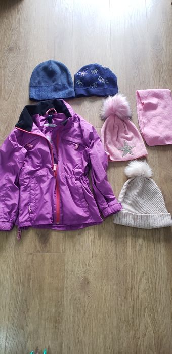 Пакет одягу з теплою курткою для дівчинки  7 років  122-128 см