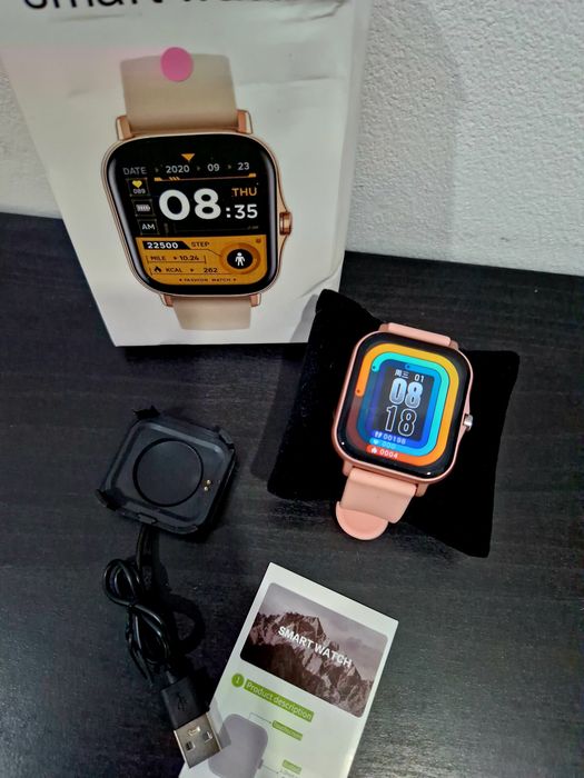 Smartwatch cor de rosa