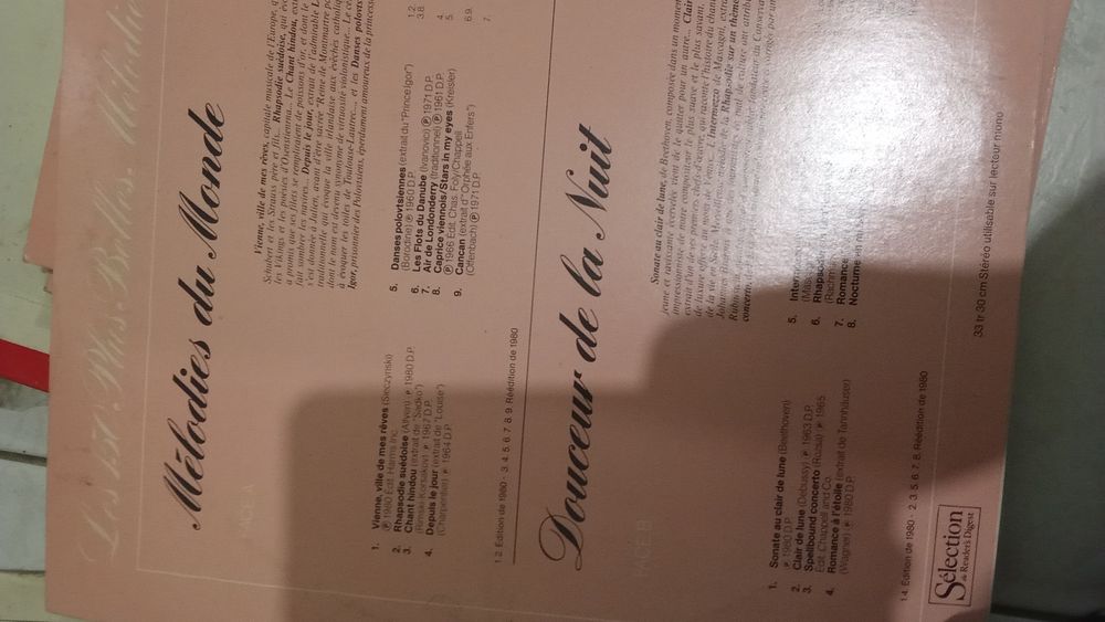 Conjunto de discos vinil