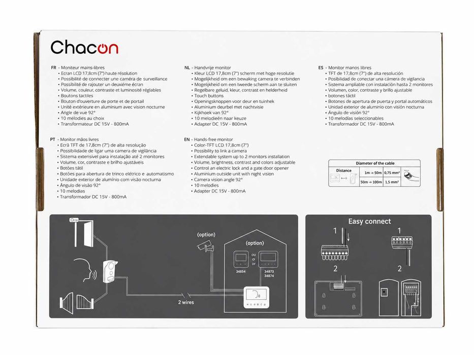 VideoPorteiro 7" Ultra Slim Chacon