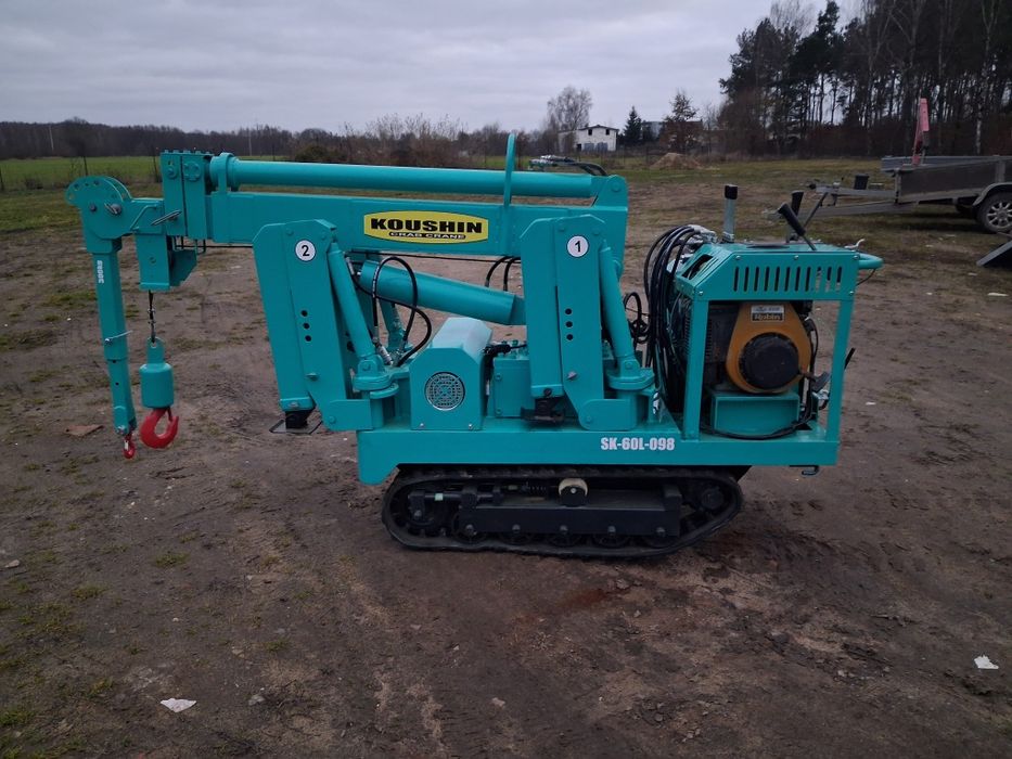 Mini Żuraw gąsienicowa dźwig pająk Koushin bi energy maeda unic