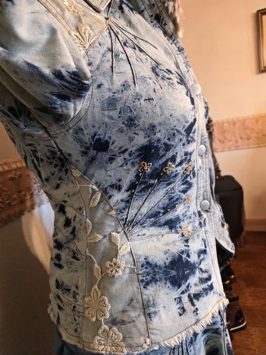 Conjunto vintage casaco e calças