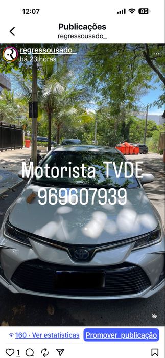 Aluguer de veiculos para mototistas TVDE