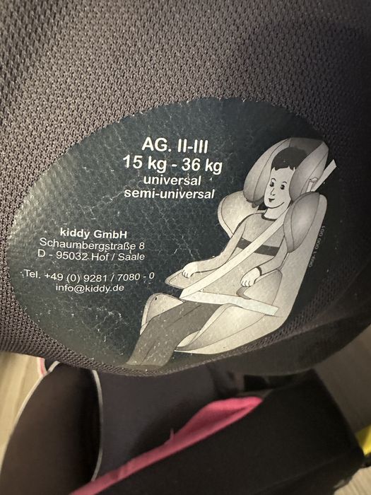 Fotelik Kiddy 15-36 kg