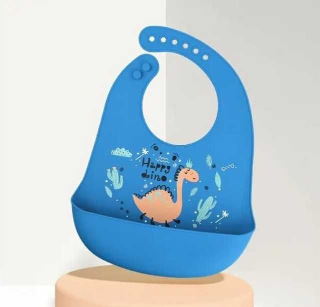 Силиконовые слюнявчики с карманом /Дитячий силіконовий слюнявчик