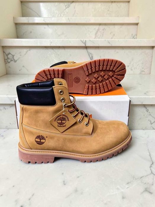 Timberland męskie buty Premium 6 calowe pszeniczny nubuk Rozmiar 45