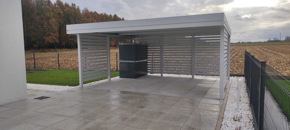 Wiata garażowa stalowa 5x5m carport na 2 auta /Producent