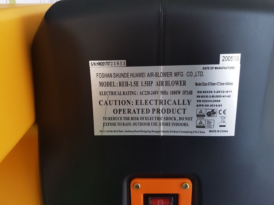 Motor insuflaveis, turbinas marca Huawei