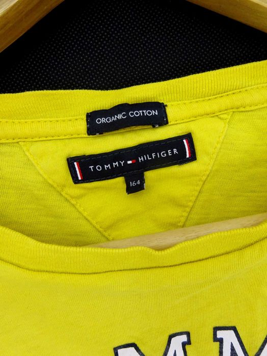 D bluzka damska Tommy Hilfiger koszulka bawełna długi rękaw napis M 38