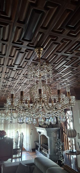 Candeeiros de Cristal c/ apliques