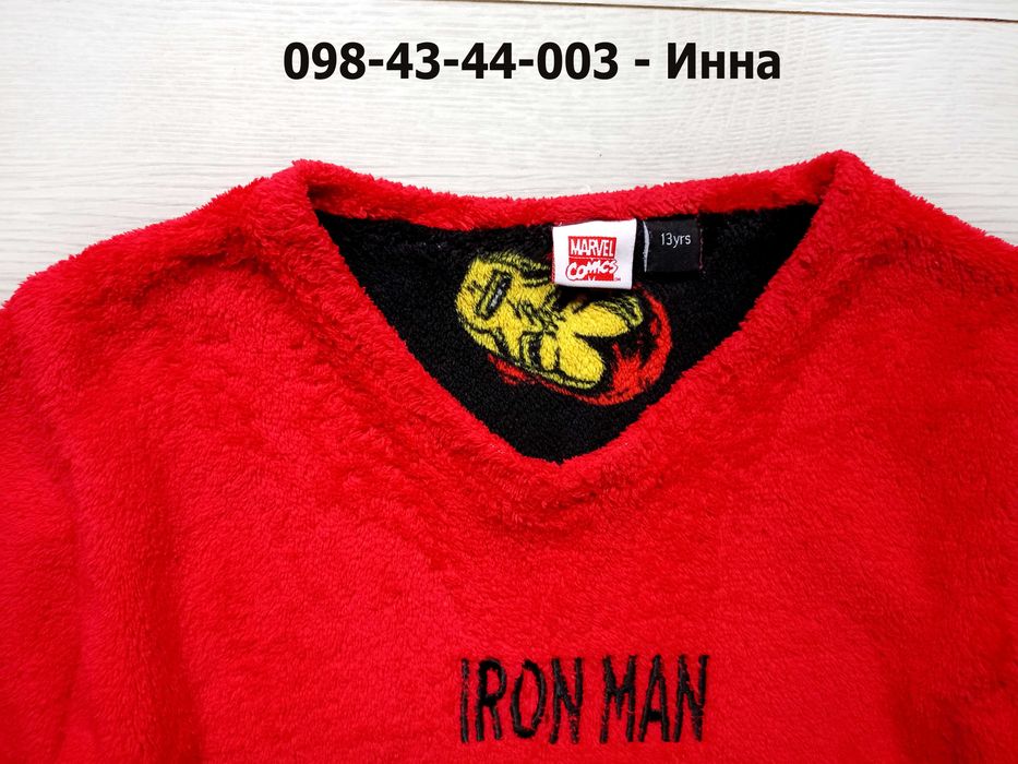 Дешево! Махровый Свитшот / кофта Rebel / MARVEL / IRON MAN