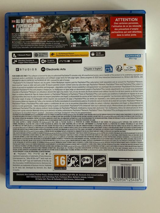 battlefield 6 PS5 jak nowa