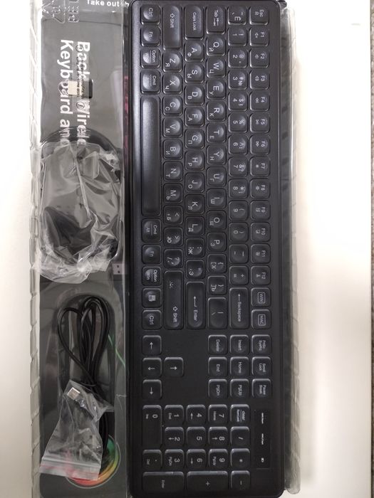 Беспроводная клавиатура и мышь JOMAA KL1 RGB-подсветка