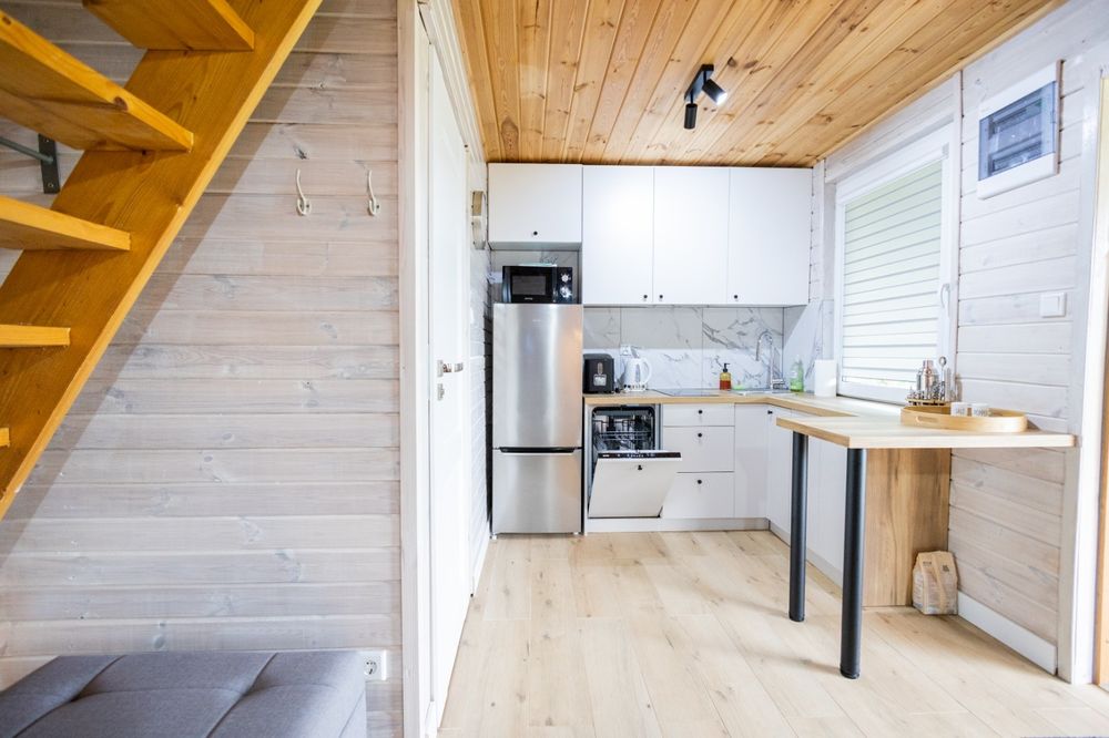 Domki letniskowe na wynajem Sajzy k. Ełku  jezioro Łaśmiady, Mazury.