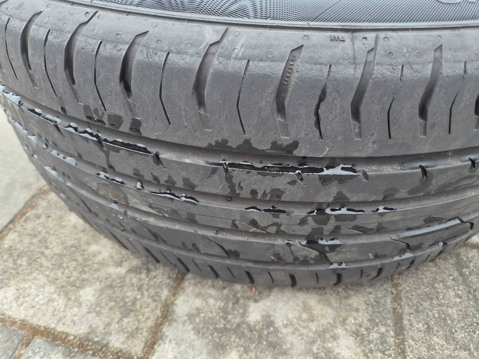 Alufelgi Audi r16 5x112 z oponami continental