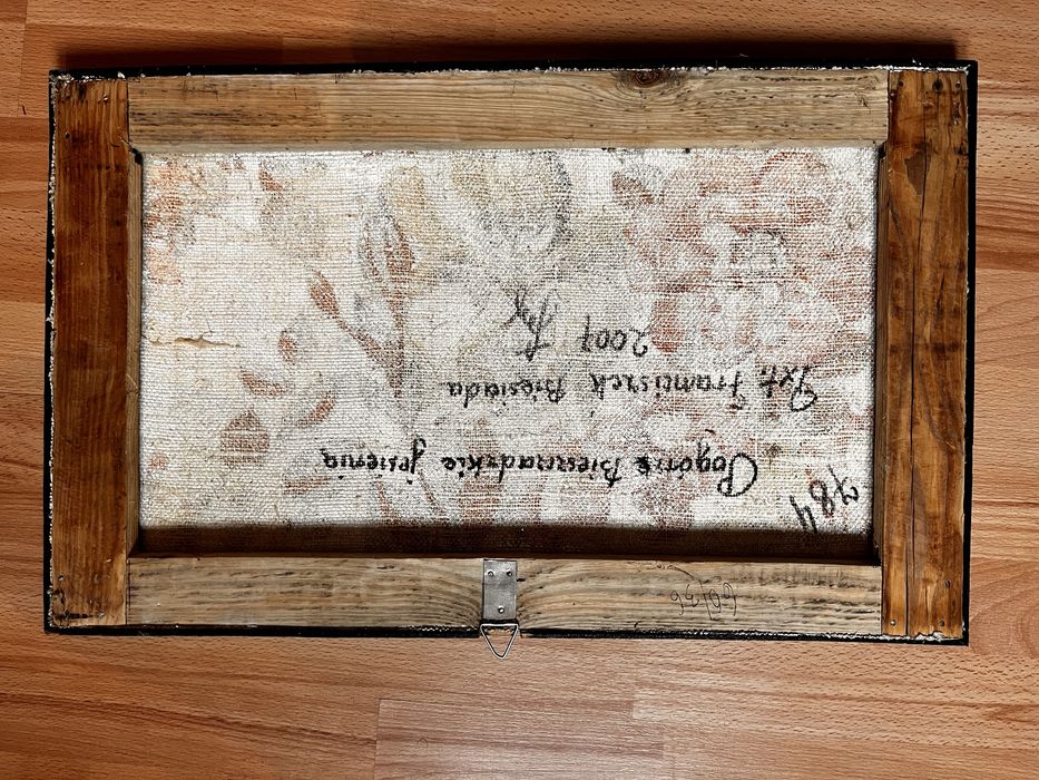 Obraz olejny Bieszczadzki Pogórze Bieszczadzkie jesienią