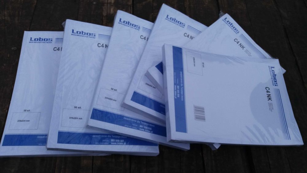 Koperty C4 NK białe 229x324mm 300 szt. (6x50szt.)