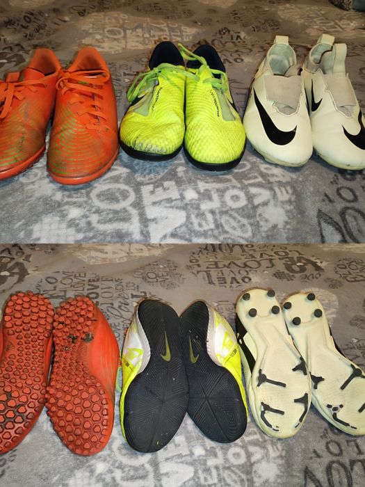 Бутсы футбольные сороконожки Nike adidas