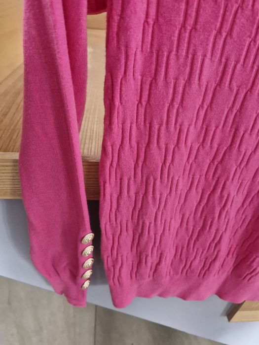 Półgolfik fuksja s/m