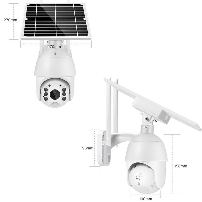 Kamera Solarna Zewnętrzna Obrotowa Full HD SIM GSM