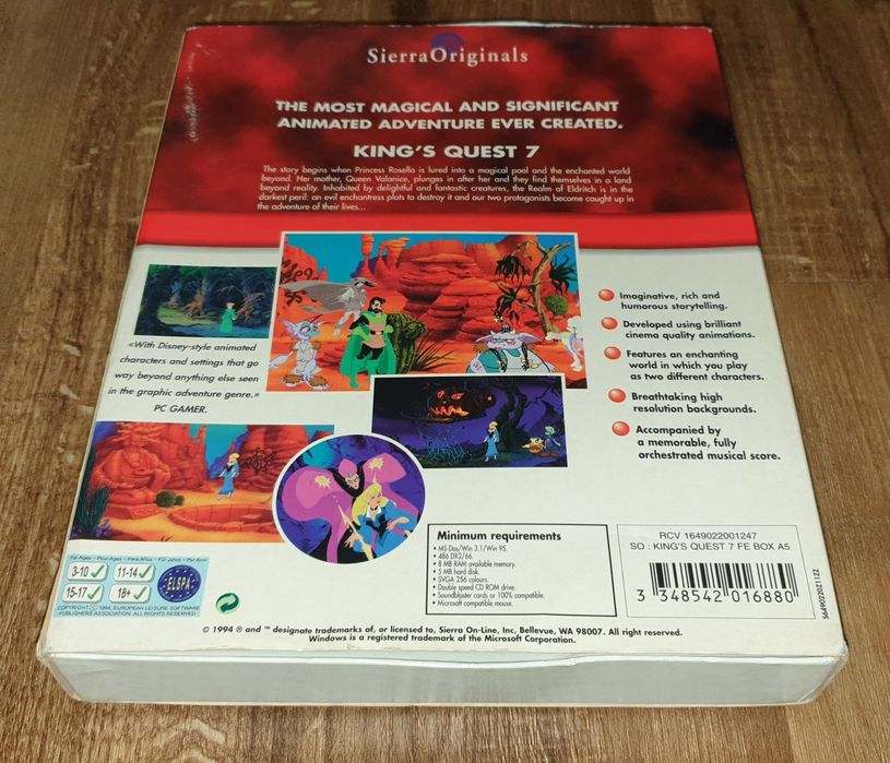 King's Quest VII - Eng - Big box - gra PC - Sierra Originals