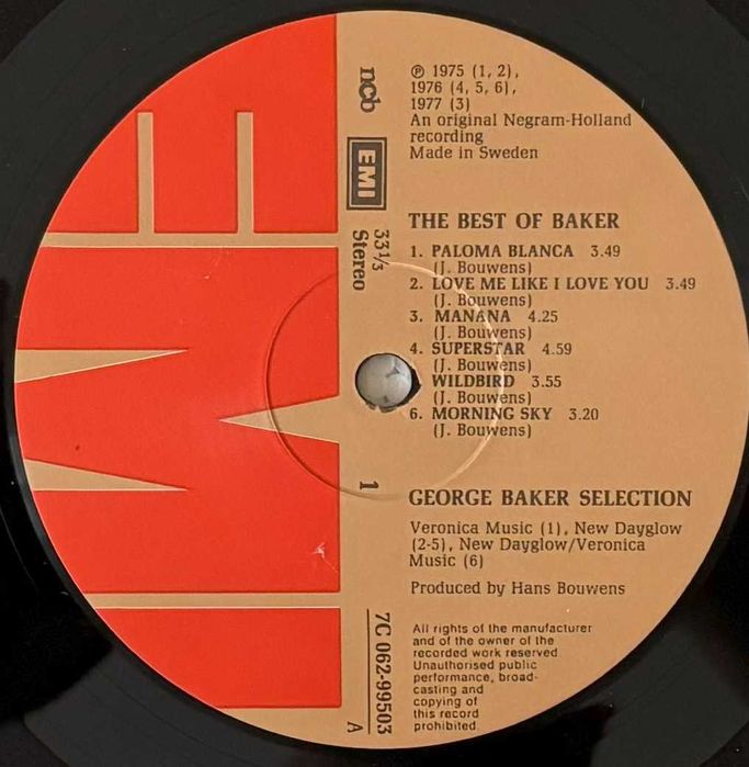 George Baker Selection – The Best Of Baker