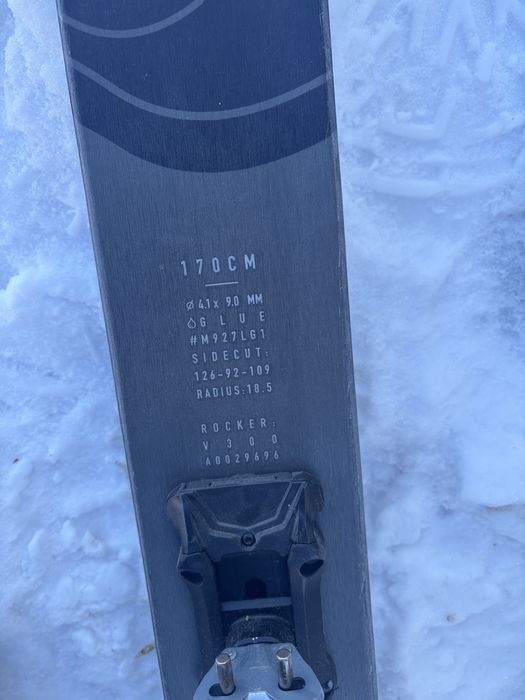 Narty skiturowe skitouring hagan core 170 czarne foki