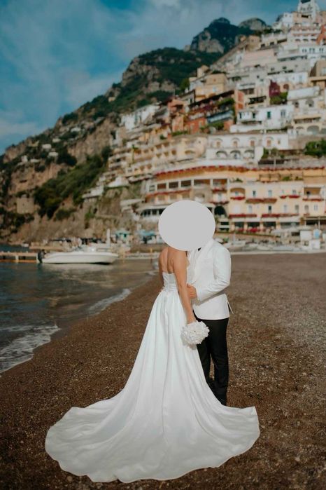 Suknia ślubna Herm's Bridal Graziano z dopinanym trenem
