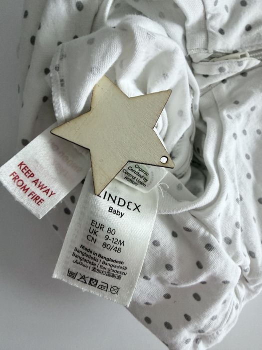 Pajacyk r.80 lindex na zamek kotki piżama