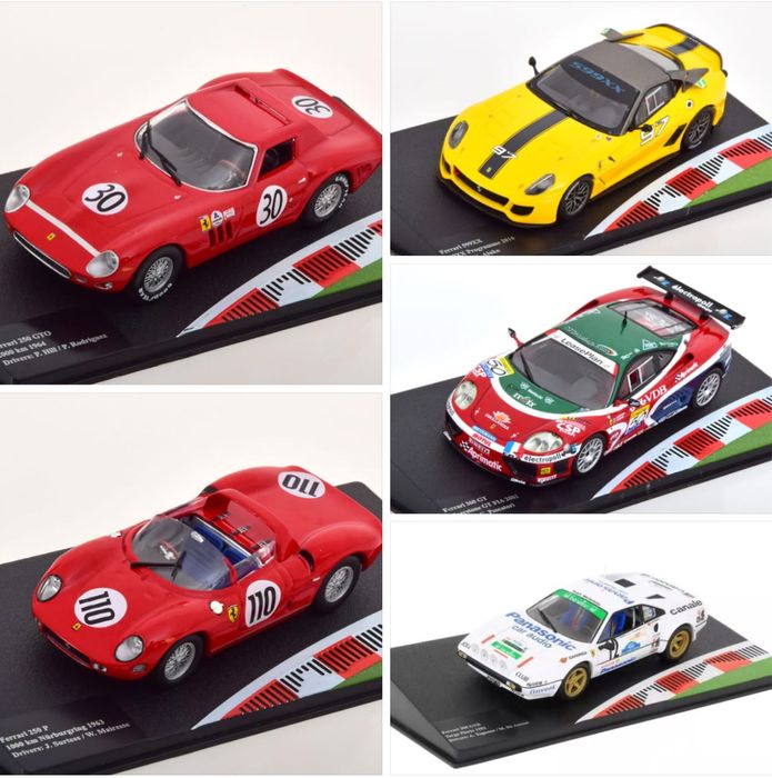 1/43 miniaturas ferrari racing - novas