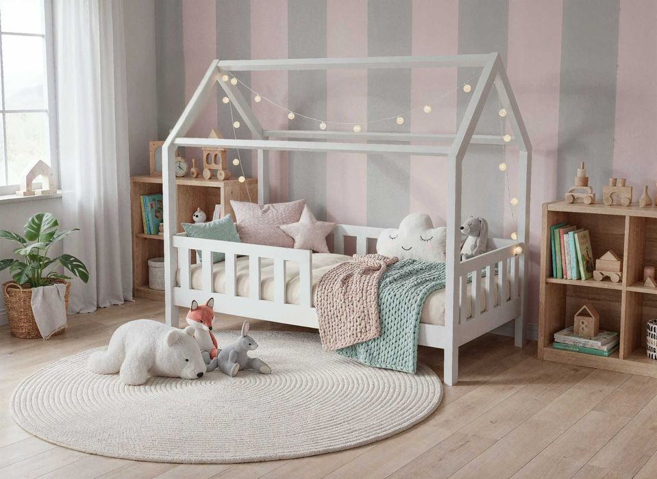 Łóżko dziecięce z drewna – wysyłka cała polska | LULLU PL