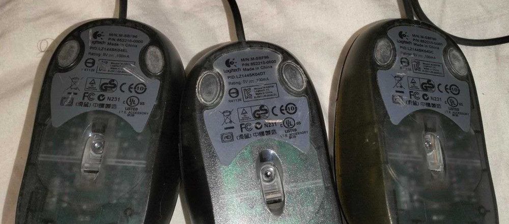 3 комп'ютерної миші Logitech M-SBF96 одним лотом: 122 грн ...