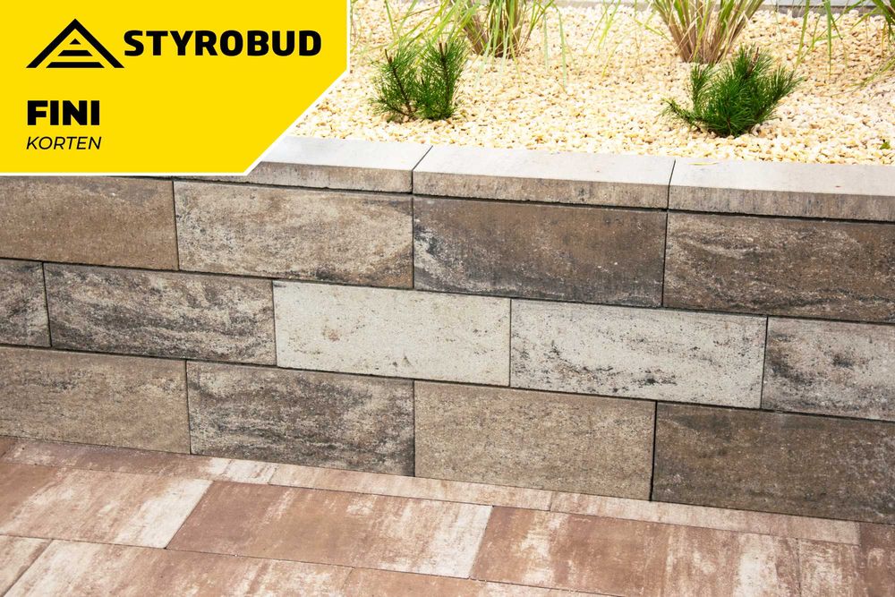 Pustak bloczek ogrodzeniowy FINI STYROBUD 50x20x20 Pabianice • OLX.pl