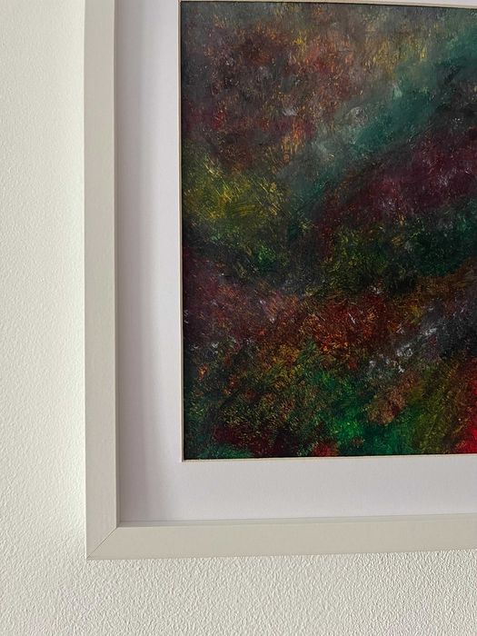 Pintura abstrata em acrílico