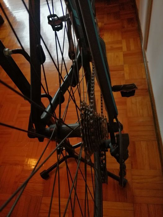 Bicicleta semi-nova em carbono - Merida Scultura 5000 azul