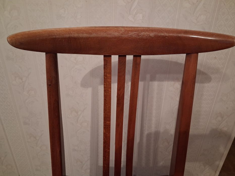 Krzesło drewniane PRL lata 60-te
