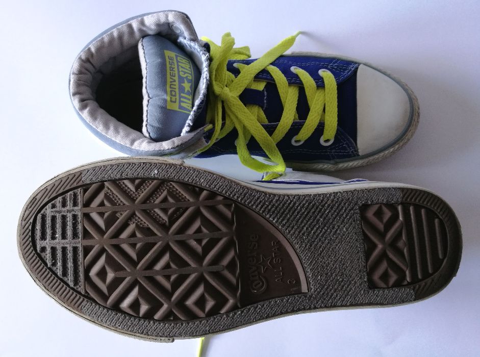 Oryginalne Trampki CONVERSE Peel Back Niebieskie Wywijane 35, dł. 21,5