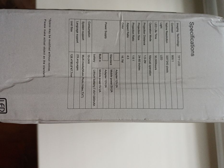 Продам лед проектор