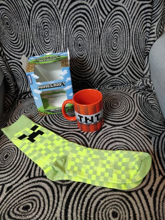 Minecraft Skarpetki i kubek