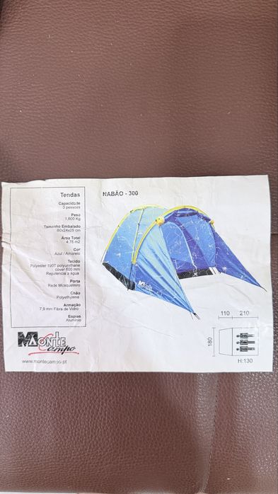 Tenda nabao 300 monte campo 3 pessoas