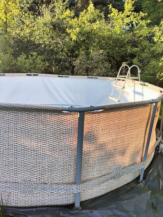 Basen Bestway Power Stell Ogrodowy Stelażowy Okrągły 396x107