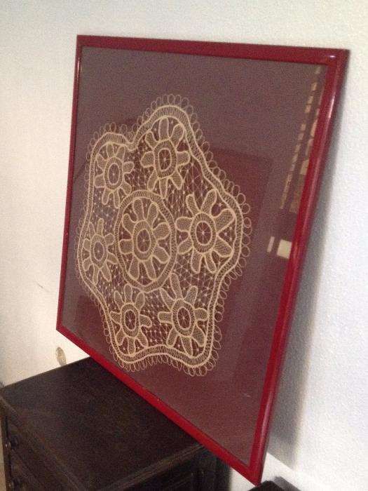 Quadro de renda de bilros