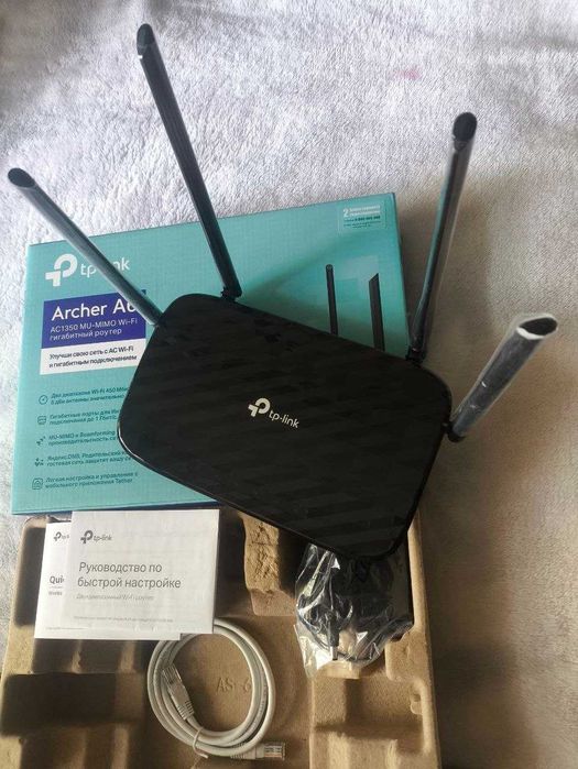 Роутер Гигабитный TP-Link Archer A6 AC1350 MU-MIMO