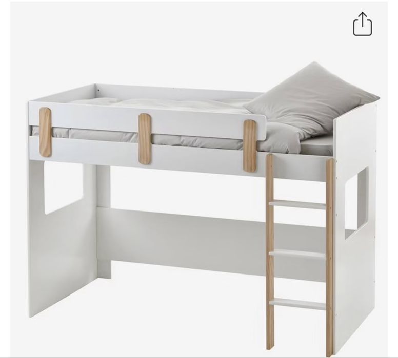 Cama alta tipo beliche